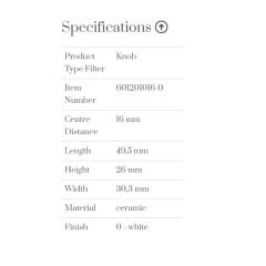 Furnipart Kulp Vanilla 016mm Beyaz