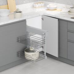 Starax Bağımsız Kör Köşe Mekanizması 45'Lik Modül Krom