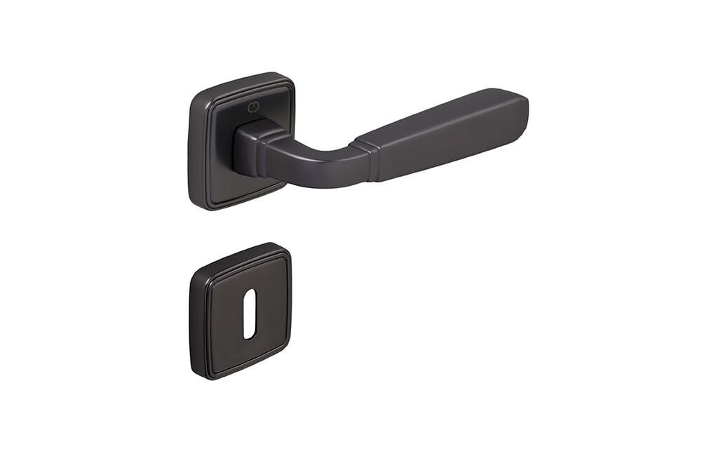 Çebi Caro Kapı Kolu Füme Kare Rozetli Oda