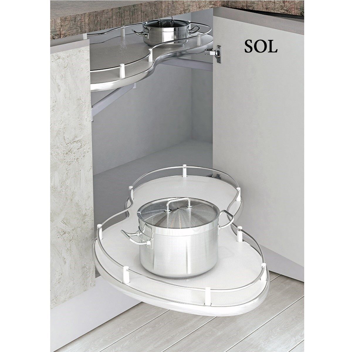 Hemaks Ahşap Tabanlı Kör Köşe Sol (Fasulye)