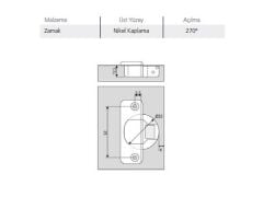 Canex 270° Menteşe+Taban