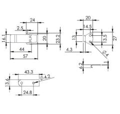 Sandık Klipsi Düz Küçük 5.5cm