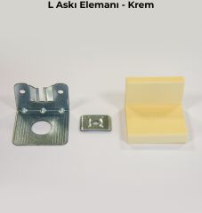 Mesan L Askı Elemanı Krem (0012) (Pk:300)