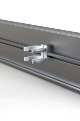 Mesan Baza Klipsi Alüminyum Çiftli Beyaz (Yeni)