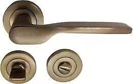 Kapı Kolu Petra Yuvarlak Rozetli Wc Mat Antik bs