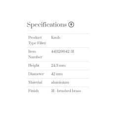 Furnipart Kulp Plato 042mm Fırçalı Pirinç (a)