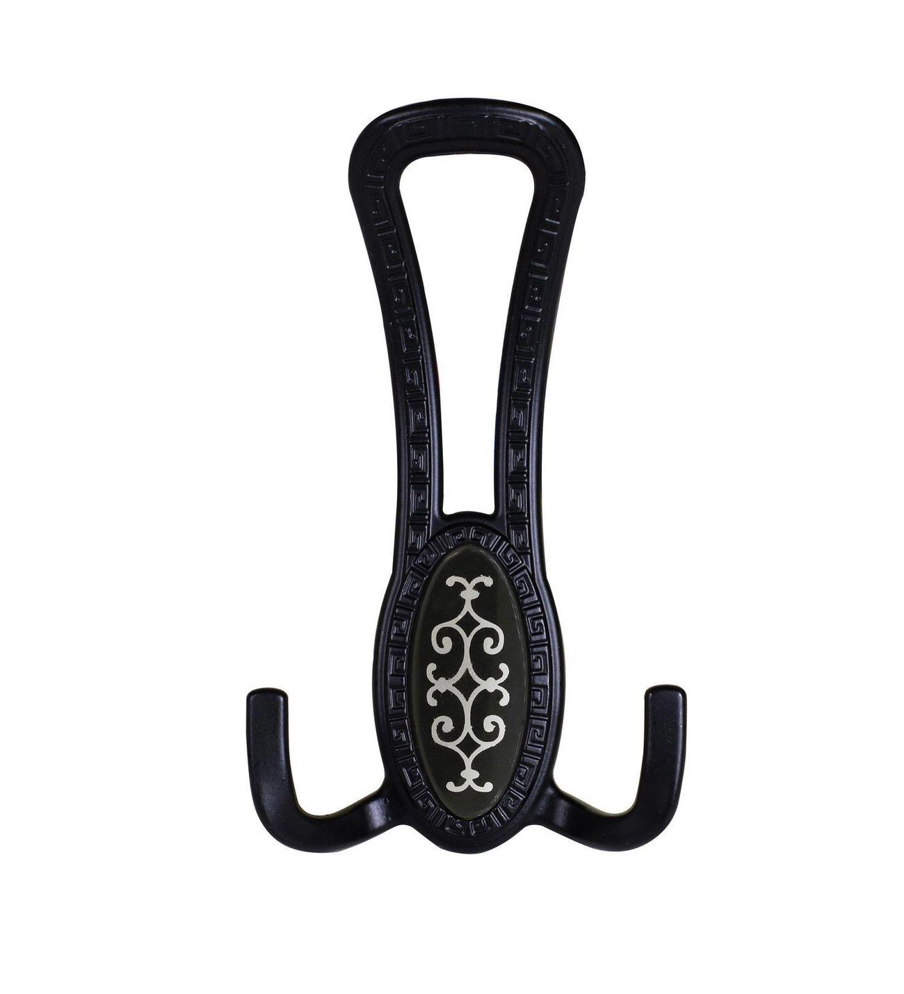 Askı Portmanto (Seçil) Mat Siyah-Siyah Varaklı