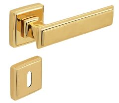 Çebi Rome Kapı Kolu Fırçalı Sarı Kare Rozetli Wc