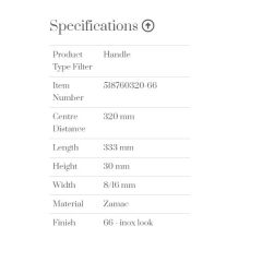 Furnipart Kulp Pyramıd 320mm İnox (m)