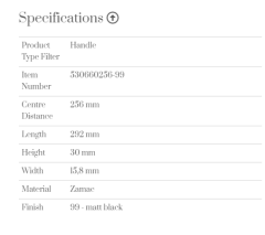 Furnipart Kulp Rio 256mm Siyah (d)