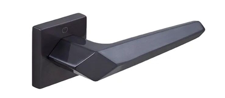 Çebi Sata Kapı Kolu Mat Füme Kare Rozetli Oda