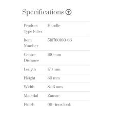 Furnipart Kulp Pyramıd 160mm İnox (m)