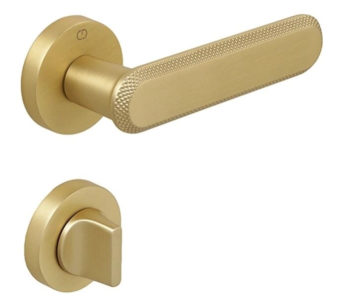 Çebi Nola Kapı Kolu Antik Sarı Skoçlu Yuvarla Rozetli Wc