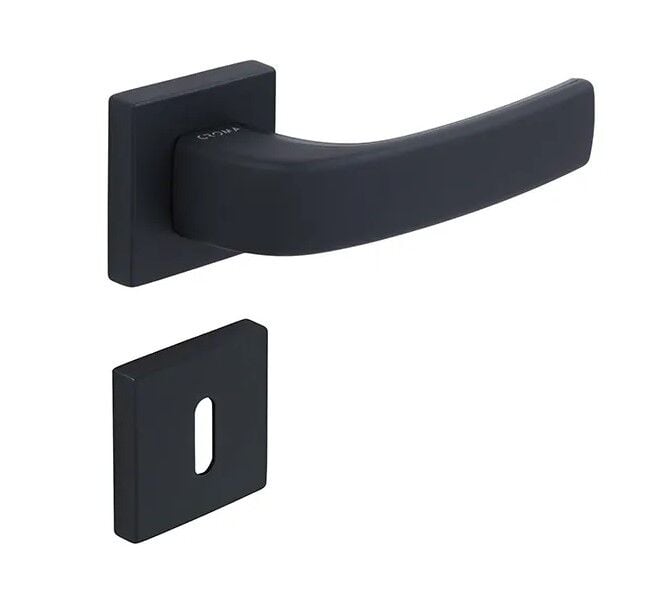 Croma Kapı Kolu Pera-S Kare Rozetli Oda Siyah