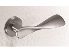 Çebi Lavı Kapı Kolu Satine Yuvarlak Rozetli Wc