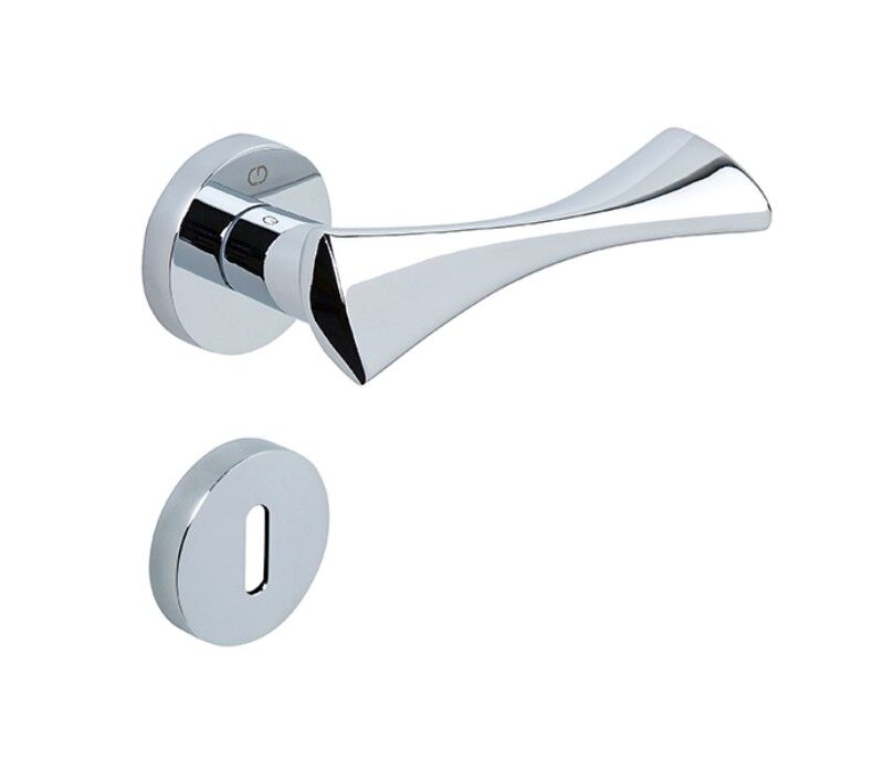 Çebi Toro Kapı Kolu Krom Yuvarlak Rozetli Oda