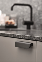 Furnipart Kulp Fall 128mm Fırçalı Siyah