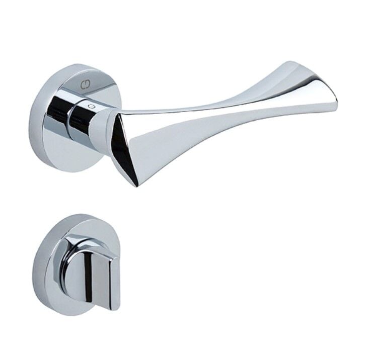 Çebi Toro Kapı Kolu Krom Yuvarlak Rozetli Wc