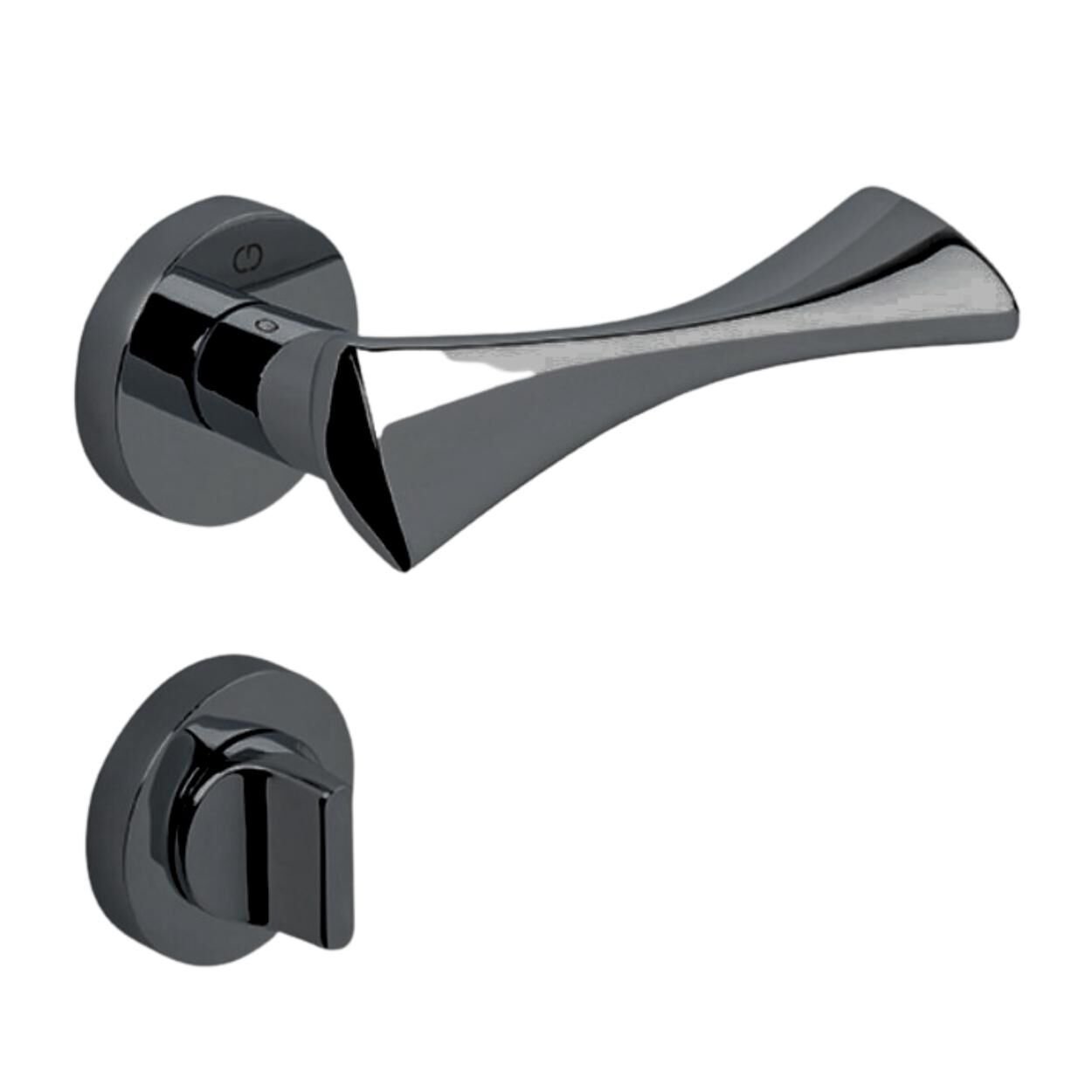 Çebi Toro Kapı Kolu Füme Yuvarlak Rozetli Wc