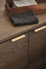 Furnipart Kulp Edge Straight 100mm Fırçalı Altın