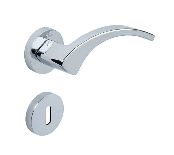 Çebi Lena Kapı Kolu Krom Yuvarlak Rozetli Oda (Ük-7)