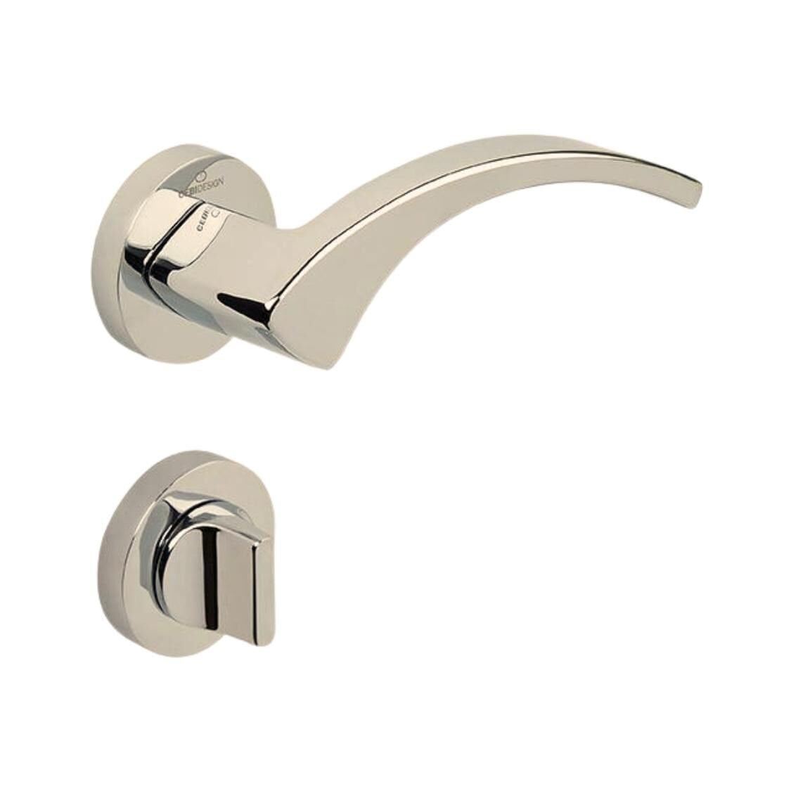 Çebi Lena Kapı Kolu Satine Yuvarlak Rozetli Wc (ük)