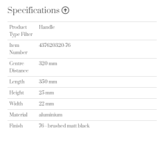 Furnipart Kulp Statıon 160mm Fırçalı Siyah