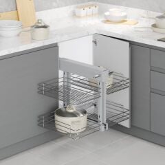 Starax Bağımsız Kör Köşe Mekanizması 45'Lik Modül Krom