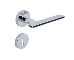 Çebi Zara Kapı Kolu Krom-Beyaz Yuvarlak Rozetli Oda