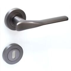 Kapı Kolu Royal Yuvarlak Rozetli Oda Füme