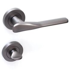 Kapı Kolu Royal Yuvarlak Rozetli Wc Füme