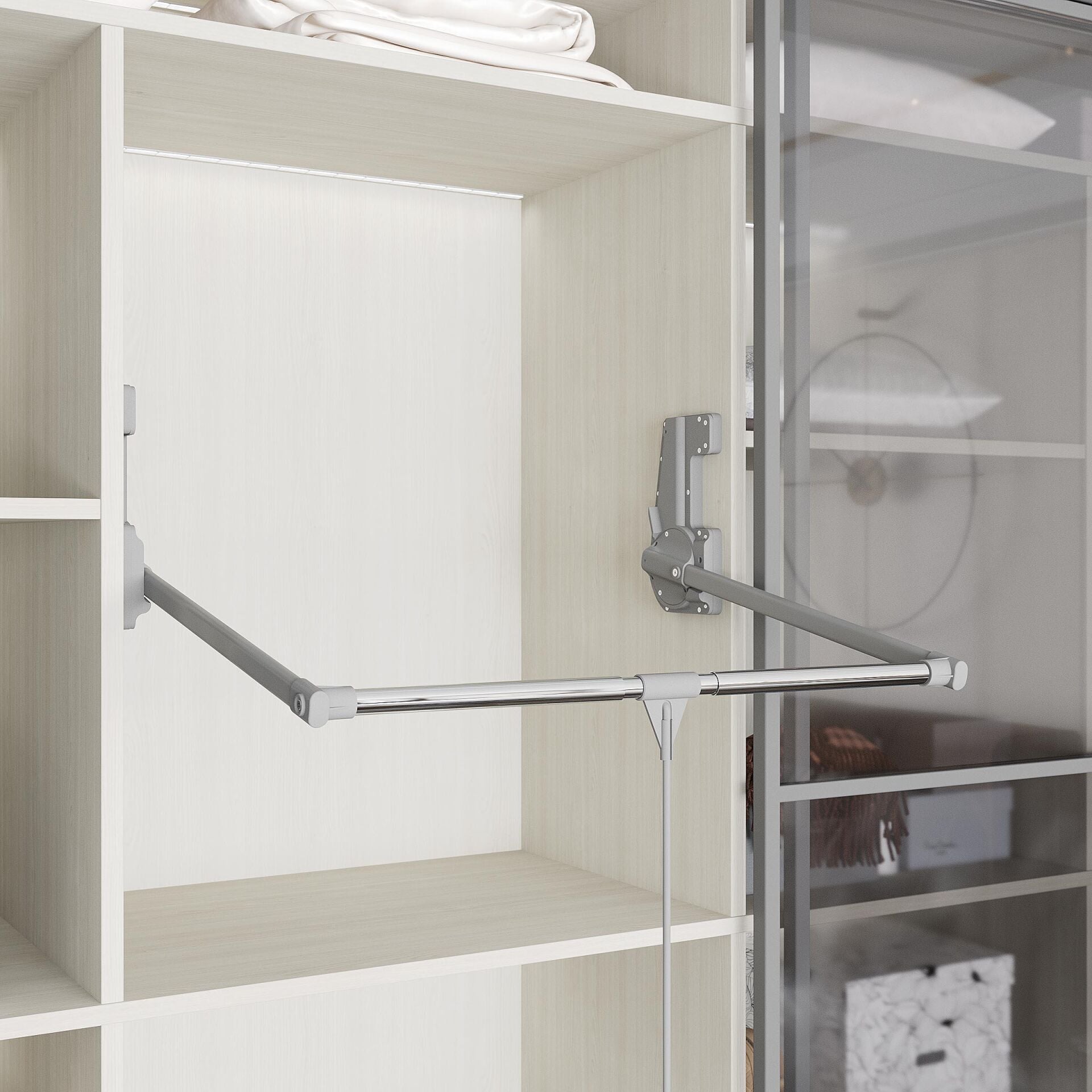 Starax Gardırop Asansörü W:850-1150 15kg Gri