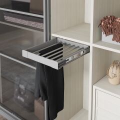 Starax Pantolonluk Teleskopik Raylı Frenli 40'Lık Modül Gri