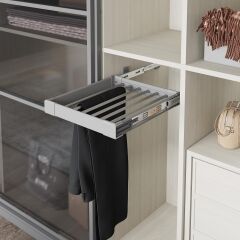 Starax Pantolonluk Teleskopik Raylı Frenli 40'Lık Modül Gri