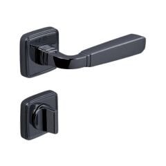 Çebi Caro Kapı Kolu M.Siyah Kare Rozetli Wc