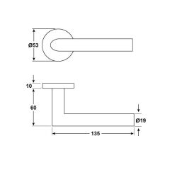 Hafele Kapı Kolu Werner L Tipi Oda