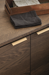 Furnipart Kulp Edge Straight 200mm Fırçalı Altın