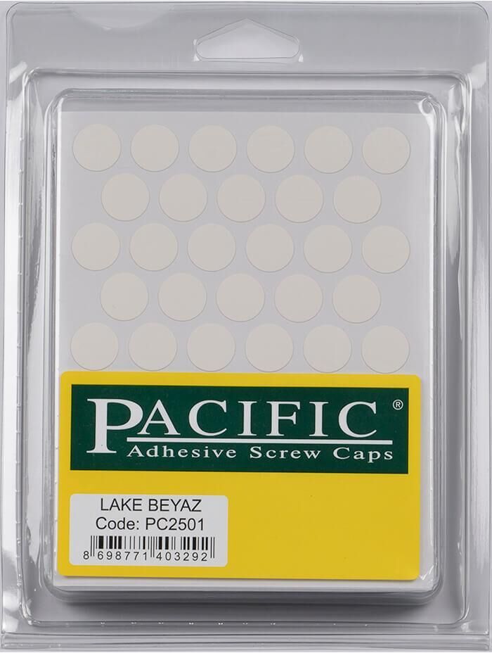 Pvc Yapışkan Tapa 14mm 1Plk=50 Ad Lake Beyaz