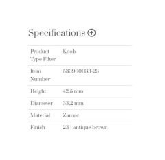 Furnipart Kulp Banıster 033mm Antik Brown