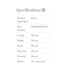 Furnipart Kulp Oval Sımple 060mm İnox