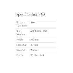 Furnipart Kulp Vote 040mm İnox