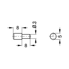 Hafele Raf Pimi Çelik Nikel Kaplama 3mm