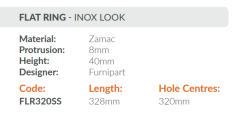 Furnipart Kulp Flat Ring 320mm İnox