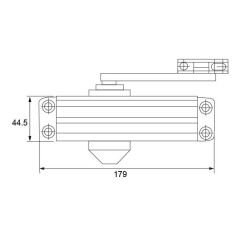 Hafele Dcl 10 Kapı Kapatıcı 950mm 60Kg
