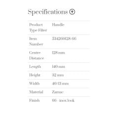 Furnipart Kulp Locker 128mm İnox