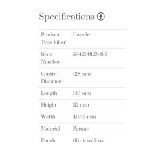 Furnipart Kulp Locker 128mm İnox