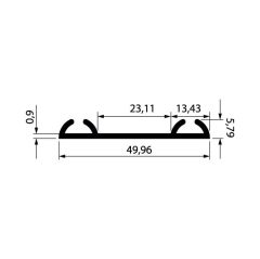 Hafele Jumbo 80 Alt Ray Ham 2.5m