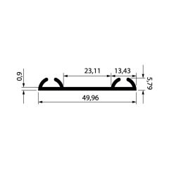 Hafele Jumbo 80 Alt Ray Ham 2.5m