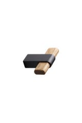 Furnipart Kulp Crossing 050mm Cilalı Ahşap- Mat Siyah (s)