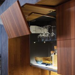 Hafele Free Fold Kalkar Kapak Makası 71-79cm Gri 5-10Kg